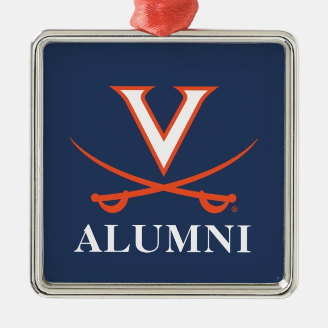 V Sabre Alumni Metal Ornament (Front)