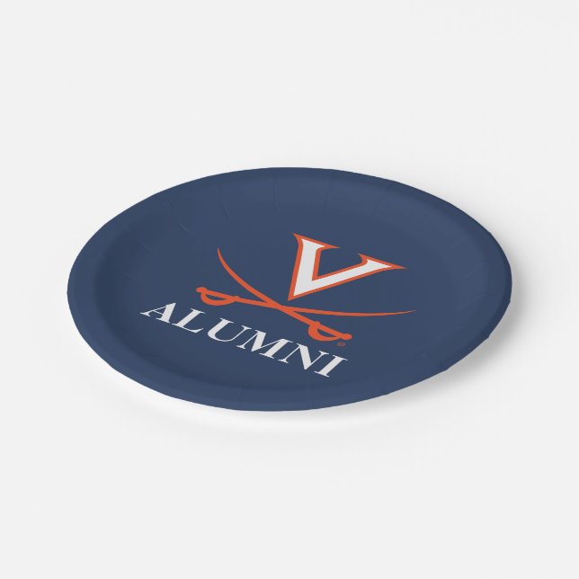 V Sabre Alumni Paper Plates (Angled)