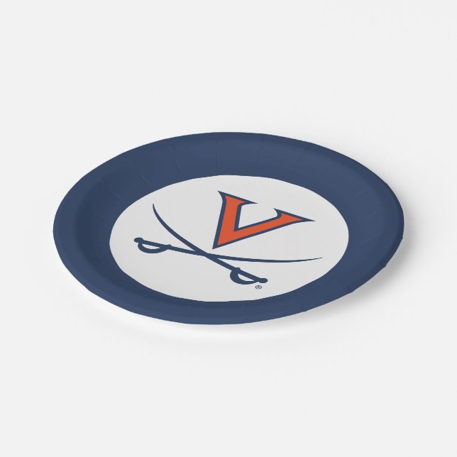 V Sabre Paper Plates (Angled)