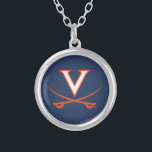 V Sabre Silver Plated Necklace<br><div class="desc">Check out these Virginia Cavaliers designs! Show off your Virginia Cavaliers pride with these new University products. These make the perfect gifts for the Virginia student, alumni, family, friend or fan in your life. All of these Zazzle products are customizable with your name, class year, or club. Go Wahoos!</div>