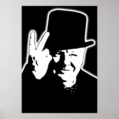 V sign Victory V 1943 WWII Winston Churchill