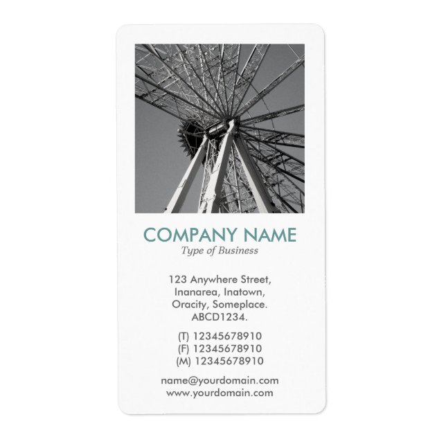 V Square Photo - Constructing the Big Wheel Label (Front)