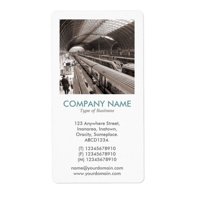 V Square Photo - Paddington Station Label (Front)