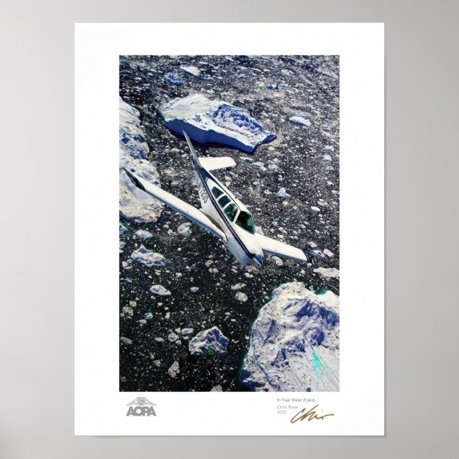 V-Tail Over Fjord Gallery Poster (Front)