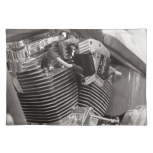 v twin motorbike engine placemats