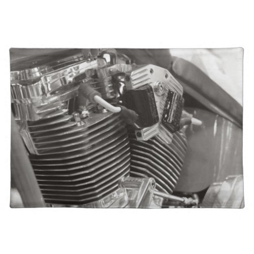 v twin motorbike engine placemats