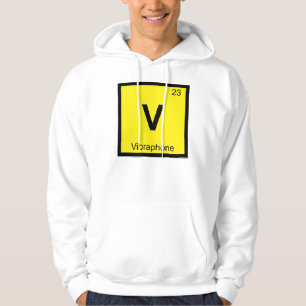 V - Vibraphone Music Chemistry Periodic Table Hoodie