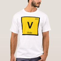 V - Violin Music Chemistry Periodic Table Symbol