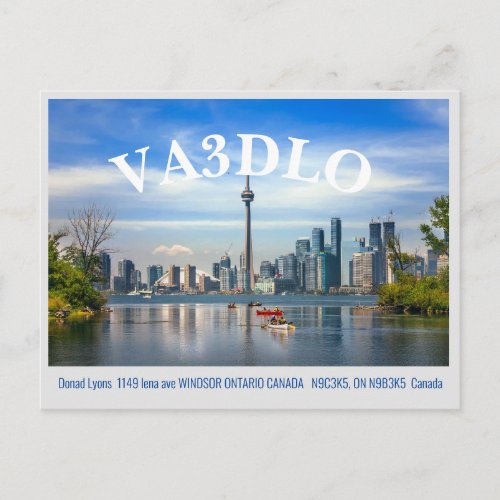 VA3DLO QSL card
