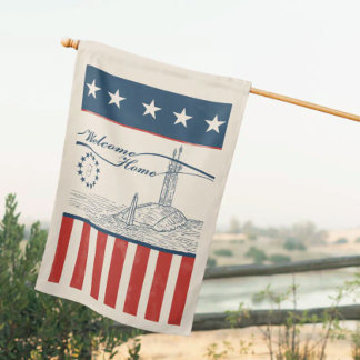 VA Class SSN Family Initial House Flag (Cream)