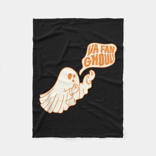 Va Fan Ghoul Halloween Ghost Design  Fleece Blanket (Front)