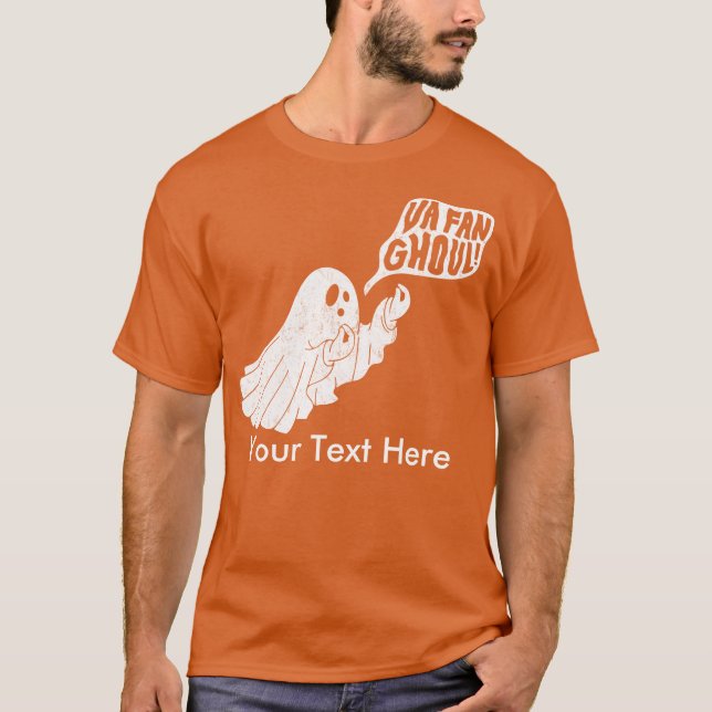 Va Fan Ghoul Halloween Italian Ghost Custom T-Shirt (Front)