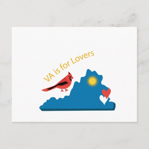 VA Is For Lovers Postcard