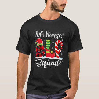 VA Nurse Elf Squad Christmas Nurses Matching T-Shirt