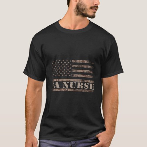 Va Nurse Real American Hero 4Th Of July Us Patriot T_Shirt