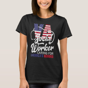 Va Social Worker Caring Social Work Graphic T-Shirt
