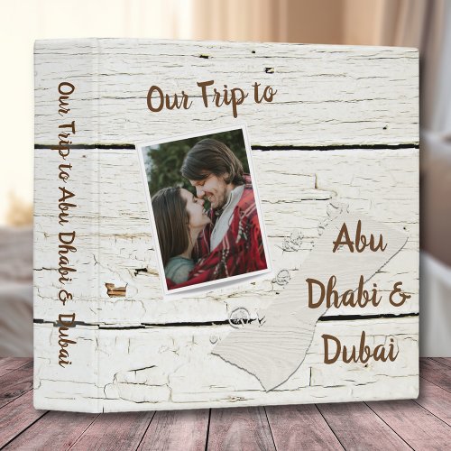 Vacation Abu Dhabi Dubai Photo Album 3 Ring Binder