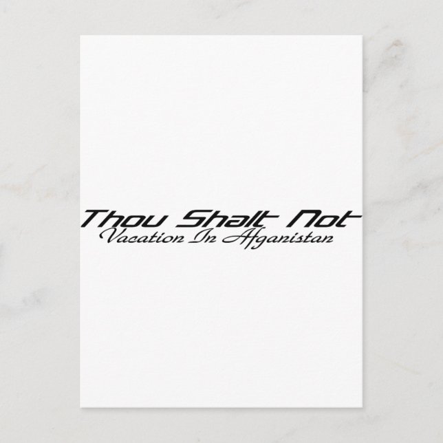 Vacation Afganistan Postcard (Front)
