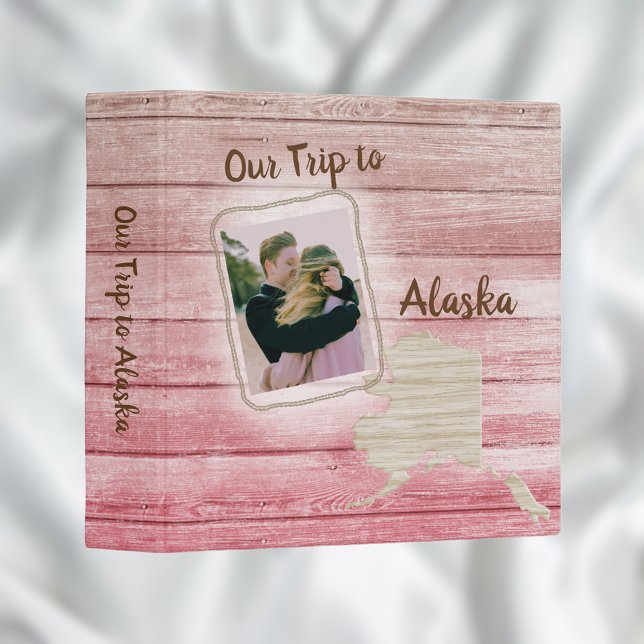 Vacation Alaska Photo Album Red Board 3 Ring Binder (Creator Uploaded)