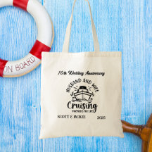 Vacation ANNIVERSARY Cruise Personalize Tote Bag