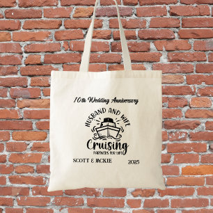 Vacation ANNIVERSARY Cruise Personalize Tote Bag