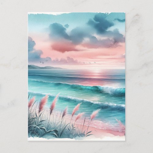 Vacation  Beautiful Ocean Scene Keeping in Touch Postcard