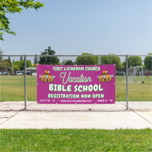 Vacation Bible School with Noah's Ark Banner