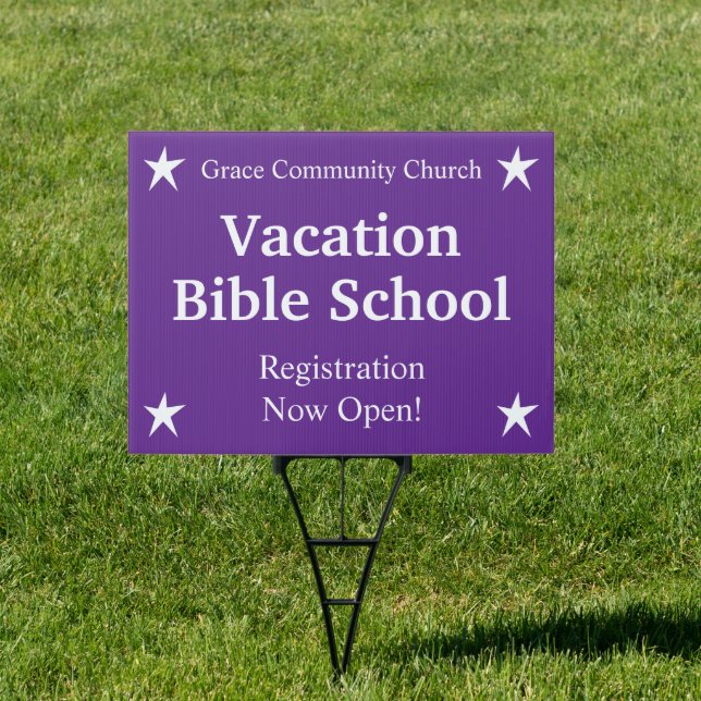 Vacation Bible School Yard Sign (Insitu)