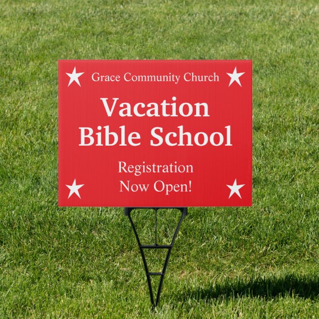 Vacation Bible School Yard Sign (Insitu)
