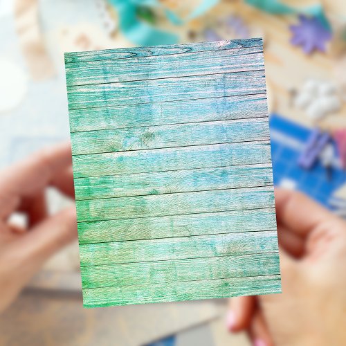 Vacation Blue Distressed Boards Scrapbook