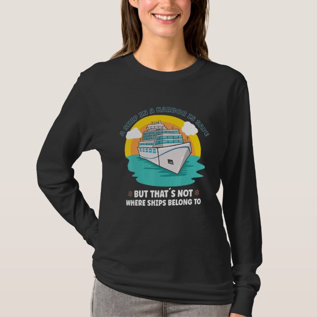 Vacation Boating Boat Captain Cruise Ship Cruising T-Shirt (Front)