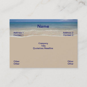 Vacation Business Card