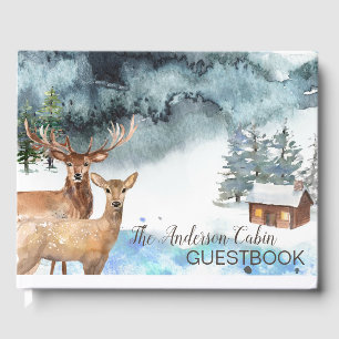 Vacation Cabin Rustic Woodland Guestbook