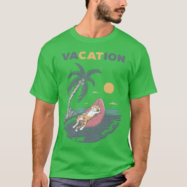 Vacation Cat boy T-Shirt (Front)