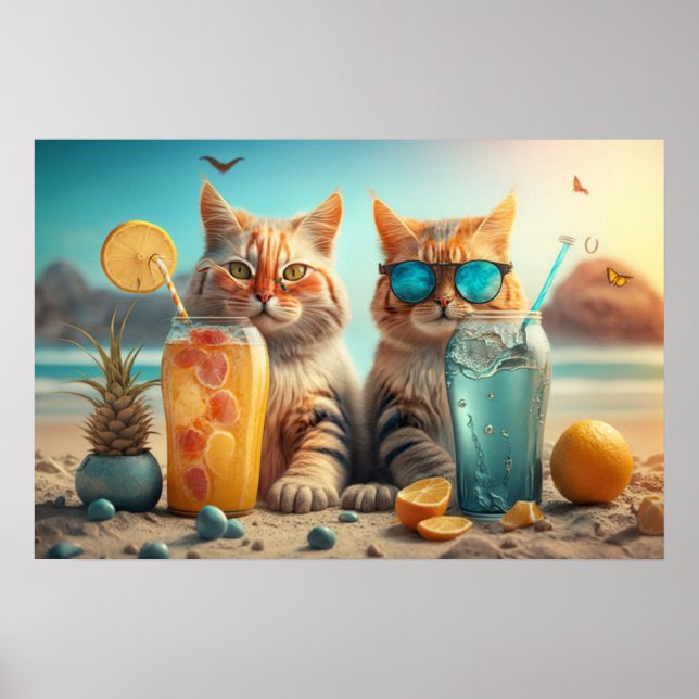 Vacation Cats Poster (Front)