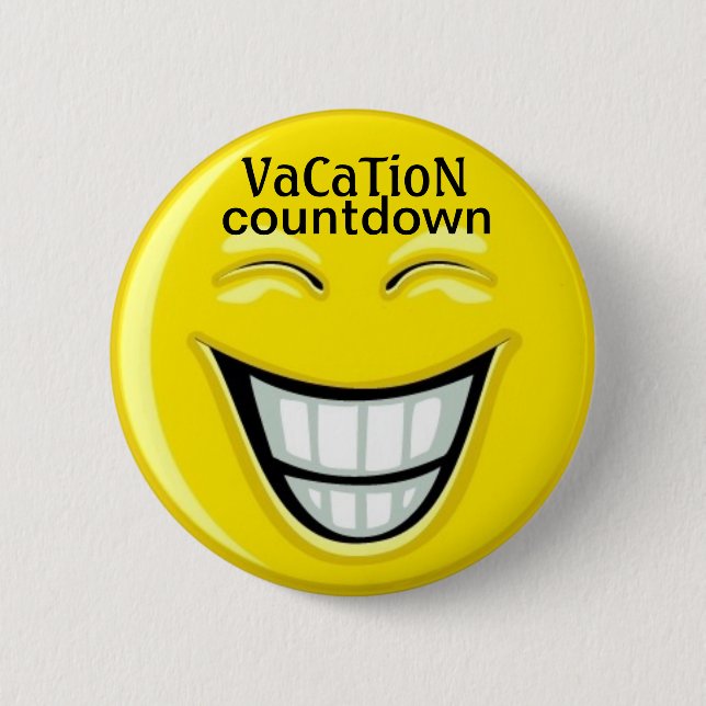 VaCaTioN countdown - SRF Pinback Button (Front)