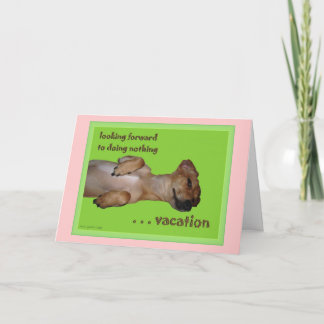 Vacation Customizable Haiku Greeting Card