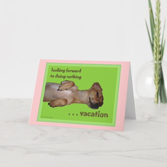 Vacation Customizable Haiku Greeting Card (Front)