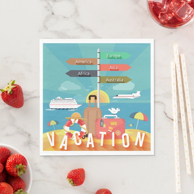 Vacation Destinations Napkins (Creator Uploaded)