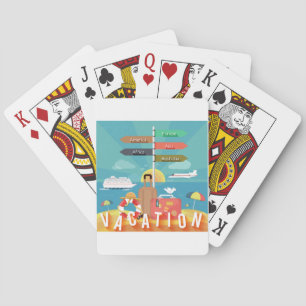 Vacation Destinations Poker Cards