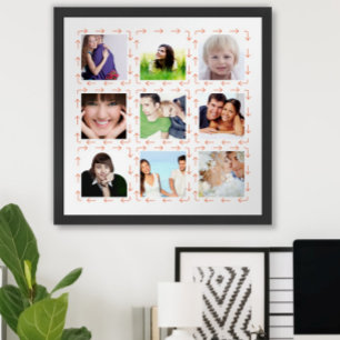 Vacation Family Adventure Arrows Photo Instagram Poster