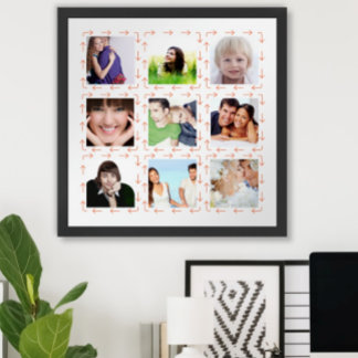 Vacation Family Adventure Arrows Photo Instagram Poster
