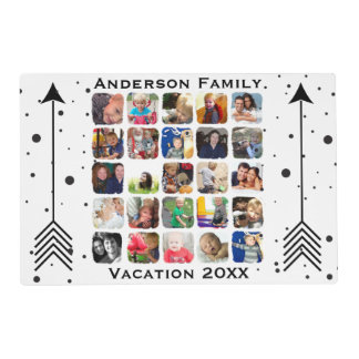 Vacation Family Reunion Photo Place Mats