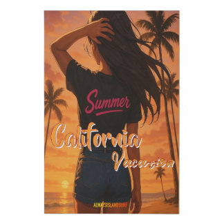 Vacation Faux Canvas Print