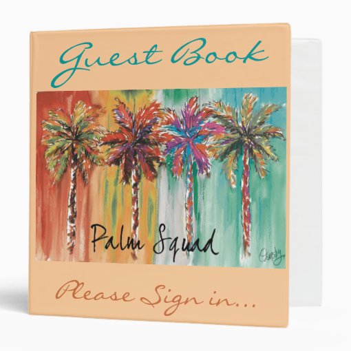Vacation Guest Book binder Zazzle