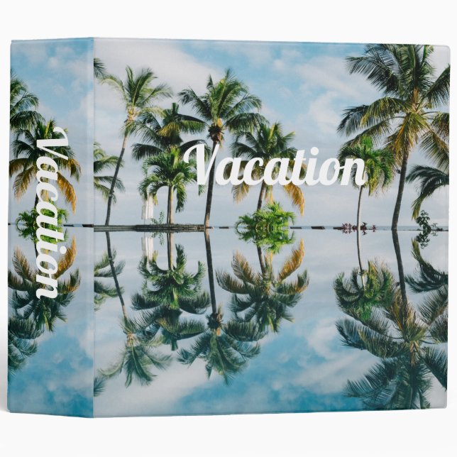 Vacation Holiday Planner 3 Ring Binder (Front/Spine)