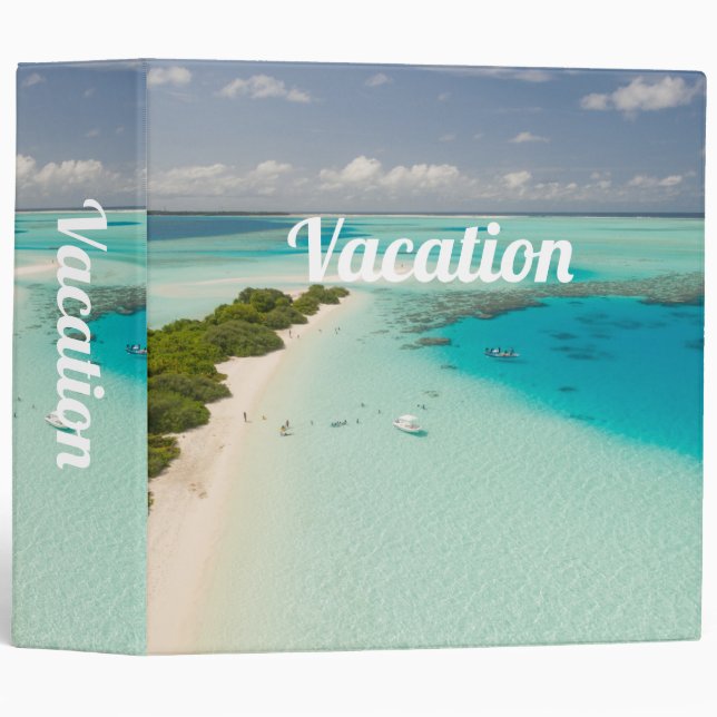 Vacation Holiday Planner 3 Ring Binder (Front/Spine)