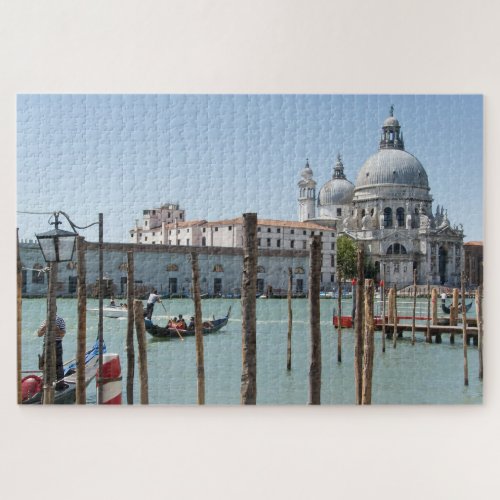 Vacation in Venice landscape with gondola Jigsaw Puzzle