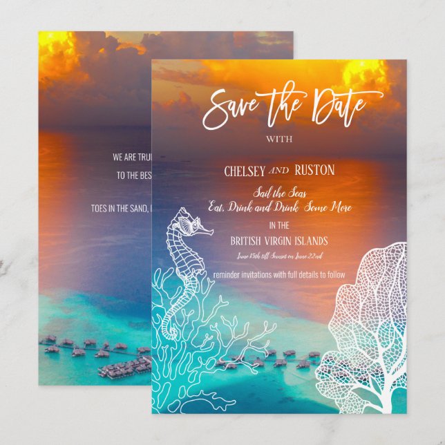 Vacation Invitation Sail the Seas Virgin Islands (Front/Back)