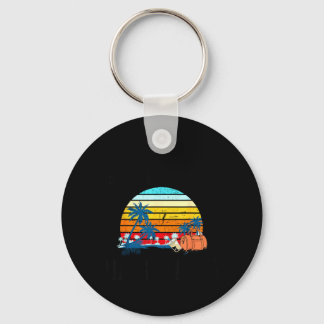 Vacation Is What We Call Nationals Travel Retro Keychain